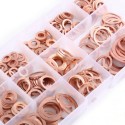 kit 800pz Guarnizioni in bronzo metalliche 6 misure assortimento rondelle piatte