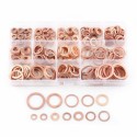 kit 800pz Guarnizioni in bronzo metalliche 6 misure assortimento rondelle piatte