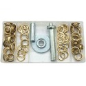 Set occhielli 103 pezzi assortito con applicatore installazione teloni kit brico