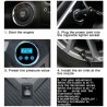 DOBO Compressore aria portatile 12V auto display digitale pompa por...