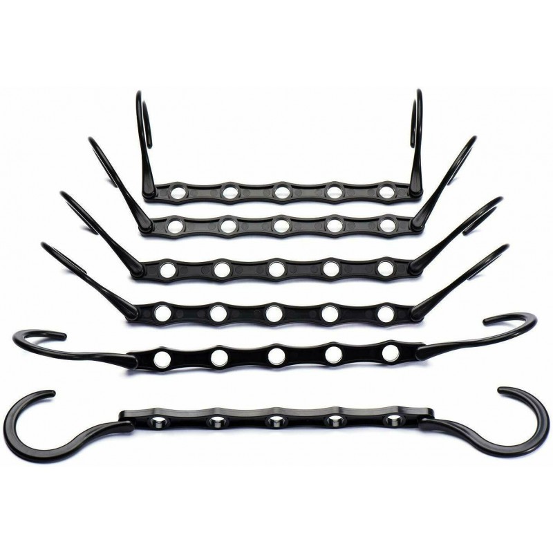DARUITE Grucce Appendini In Metallo 10 Pezzi: Salvaspazio In Acciaio Inox Per Armadio, 42cm - 2