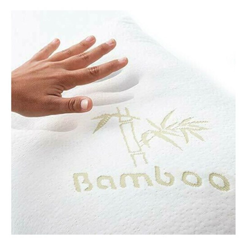 Generico Cuscino cervicale 8 in 1 Bamboo Memory Foam guanciale lett...