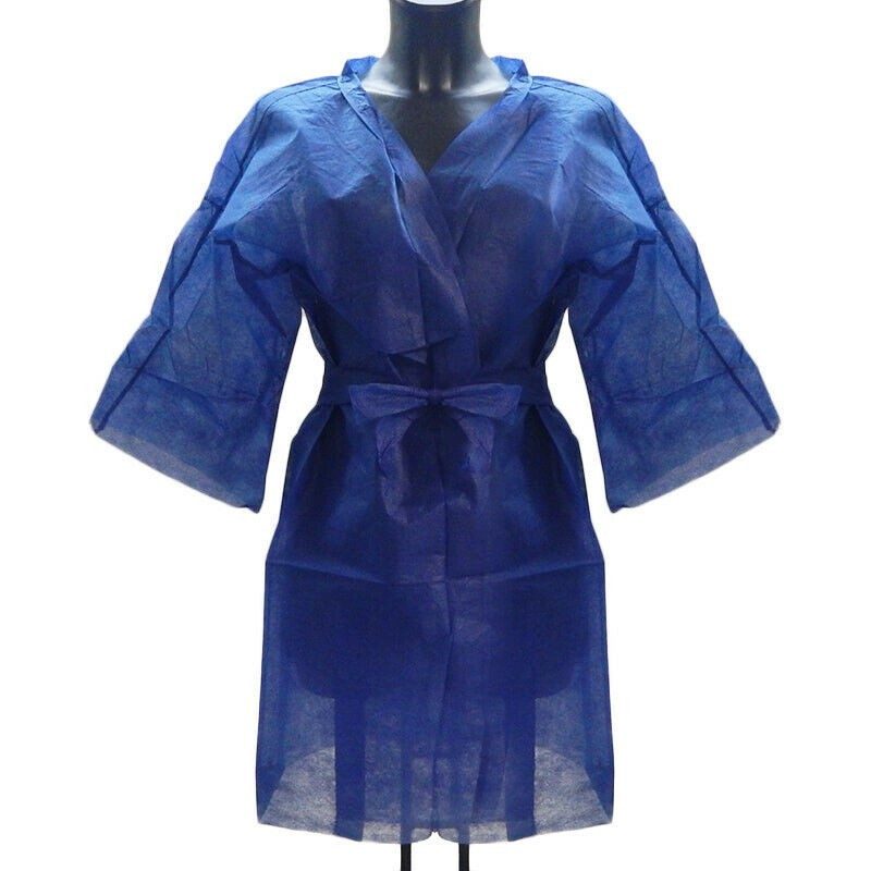 DOBO 10 Pezzi Kimono monouso BLU in TNT Bianco estetica tasta cinta...