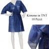 DOBO 10 Pezzi Kimono monouso BLU in TNT Bianco estetica tasta cinta...