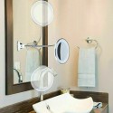 Specchio braccio Flessibile makeup luce led zoom lente 10x con ventosa bagno
