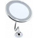 Specchio braccio Flessibile makeup luce led zoom lente 10x con ventosa bagno