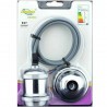DRIWEI Portalampada Argento sospensione lampadario arredo casa pend...