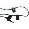 DOBO Catena Luci 10M 20 portalampadine lampade E27 Nera IP65 arredo...