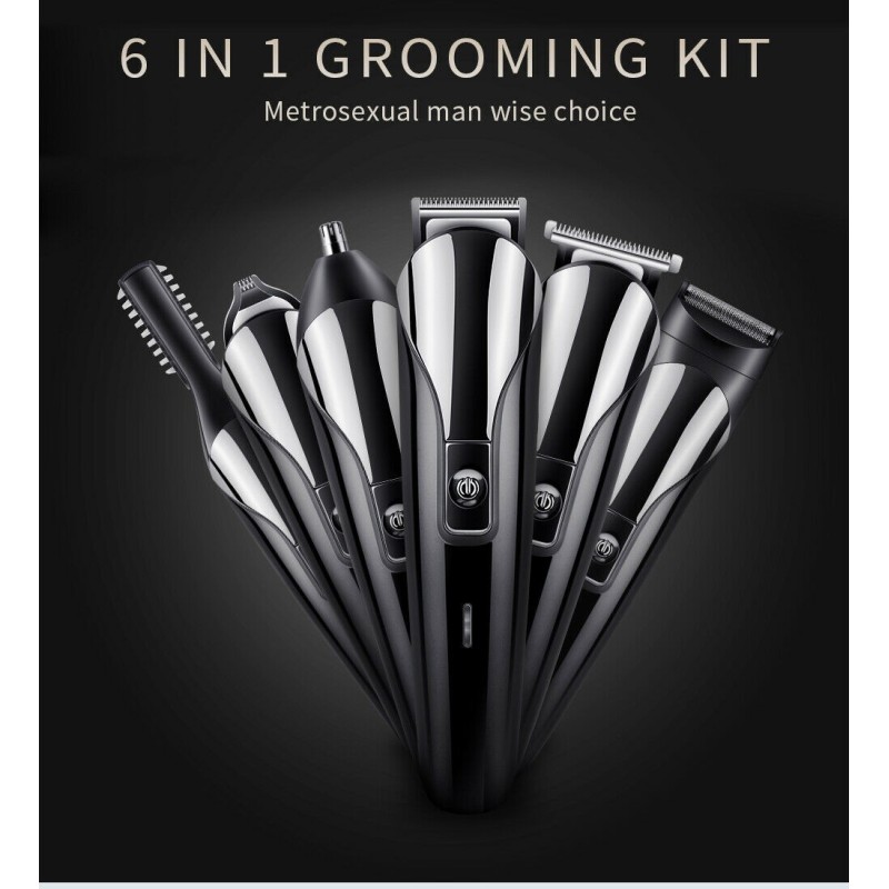 SHINON Taglia capelli Rasoio elettrico 6in1 barba peli tagliacapell...