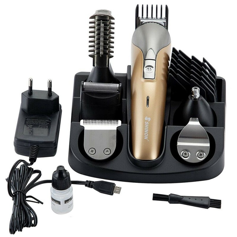 SHINON Taglia capelli Rasoio elettrico 6in1 barba peli tagliacapell...