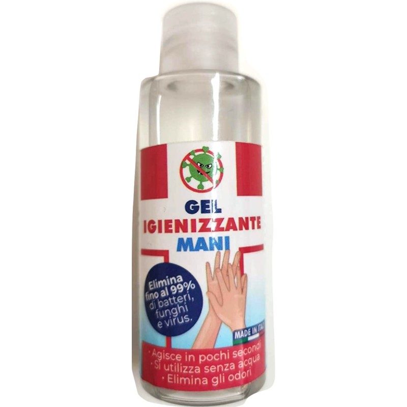 Generico 5X flaconi Gel igienizzante mani da 60 ml contenuto alcool...