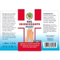 5X flaconi Gel igienizzante mani da 60 ml contenuto alcool 96% made in italy