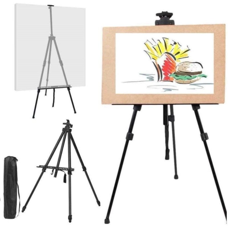 Cavalletto da Disegno Treppiedi Tableau Pittura Tela