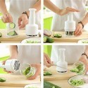 Trita verdure cipolla aglio tritatutto lame acciaio taglia ortaggi frutta cucina