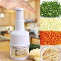 Trita verdure cipolla aglio tritatutto lame acciaio taglia ortaggi frutta cucina