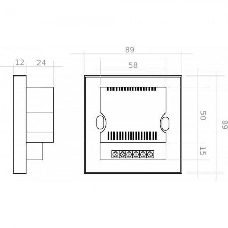 Led Controller touch centralina luci RGB telecomando da incasso muro standard