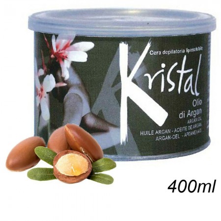 Cera depilatoria barattolo 400ml Olio Argan Miele Latte Clorofilla ceretta pelle