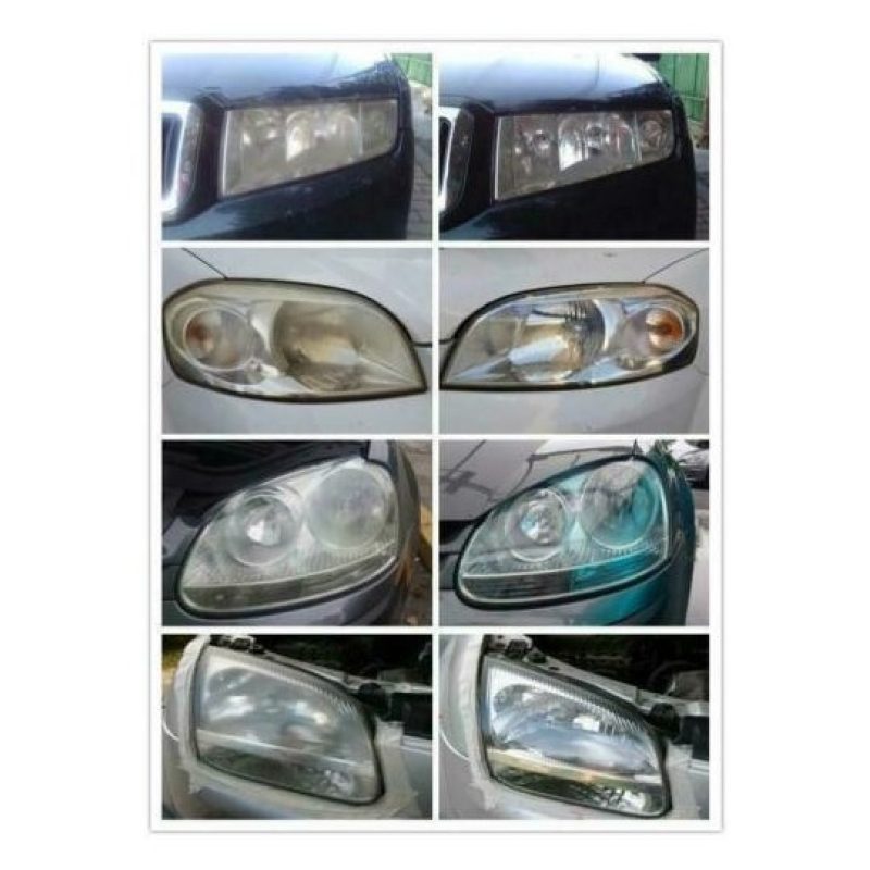 Kit pulizia restauro fari auto moto camper lucidante rigenerante DIY