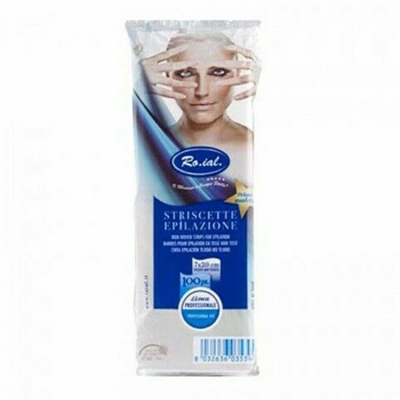 100 pz Strisce depilatorie ROIAL depilazione in TNT 7 x 20 cm cera ceretta corpo