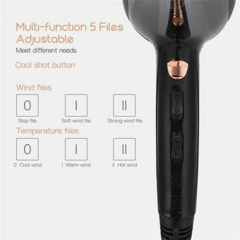 Surker Phon professionale 2000W asciugacapelli lisci mossi diffusor...