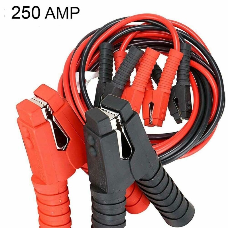 Cavi avviamento 250AMP collegamento batteria auto moto 12V 24V camper 3 Metri