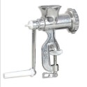Tritacarne macina carne a manovella in lega di alluminio alimentare - bocca 10 cm