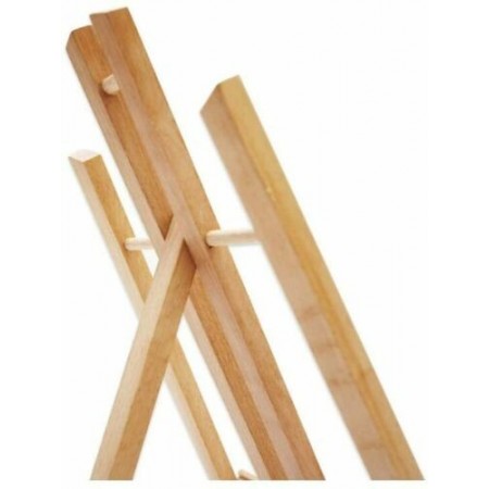 Cavalletto Legno tela pittura 50 cm pieghevole espositore dipinti mini pittore