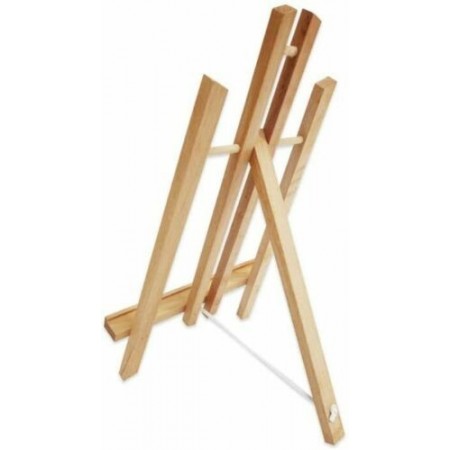 Cavalletto Legno tela pittura 50 cm pieghevole espositore dipinti mini pittore