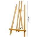 Cavalletto Legno tela pittura 50 cm pieghevole espositore dipinti mini pittore