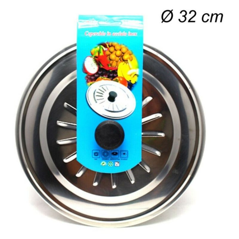 DOBO Coperchio padella pentola tegame varie misure cucina Acciaio I...