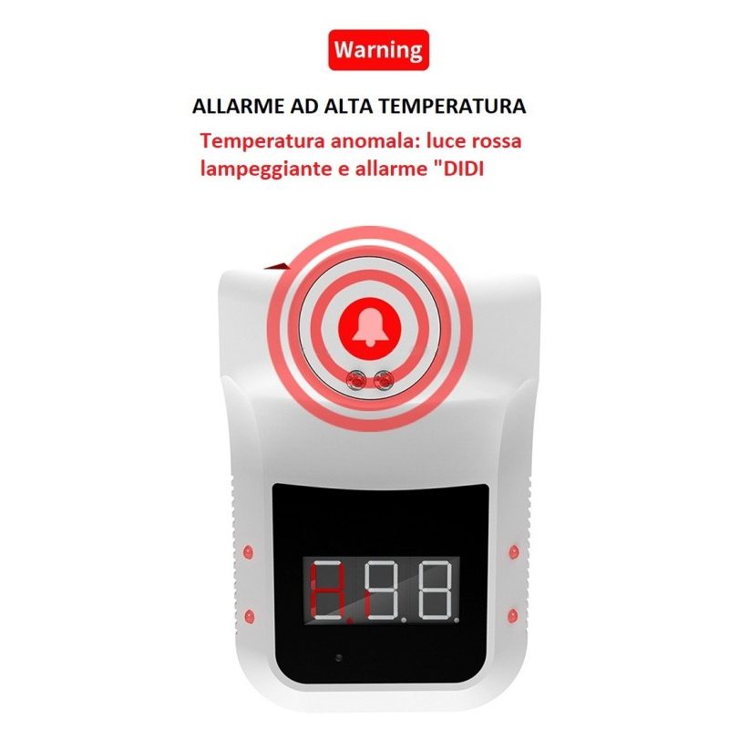 Generico Termometro Infrarossi IR da Muro temperatura febbre automa...