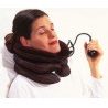 Cuscino cervicale gonfiabile 3 strati per sollievo dolori cervicali muscolari collo, cuscino da viaggio gonfiabile