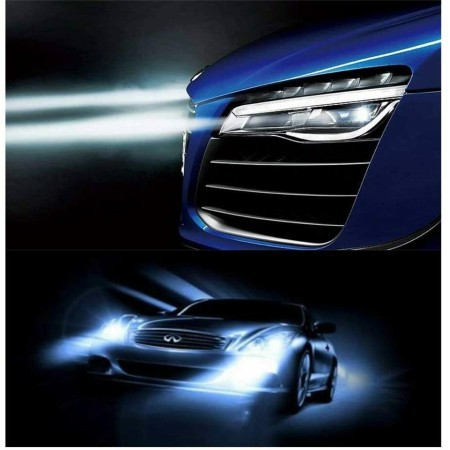 Coppia lampade ricambio auto LED 7S H1 bianco freddo 6000K fari 50W lampadine