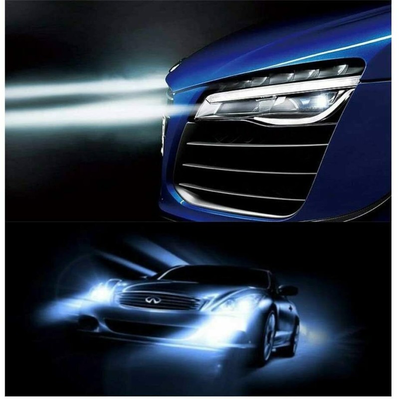 DRIWEI Coppia lampade ricambio auto LED 7S H1 bianco freddo 6000K f...