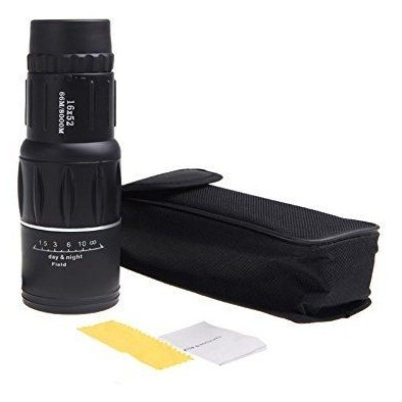 Monocolo telescopio cannocchiale impermeabile con doppio fuoco ottimo per caccia escursioni sorveglianza bird watching - 16X52