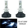 DRIWEI Coppia lampade ricambio auto LED 7S H7 bianco 6000K fari 50W...