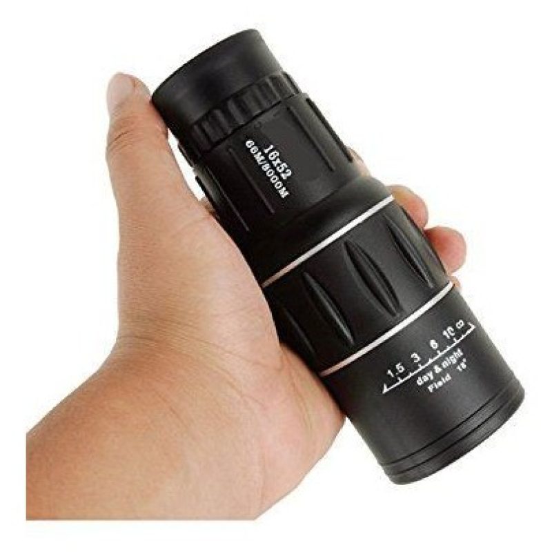 Monocolo telescopio cannocchiale impermeabile con doppio fuoco ottimo per caccia escursioni sorveglianza bird watching - 16X52