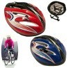 DOBO Casco bici protezione testa ciclista rosso blu caschetto unive...