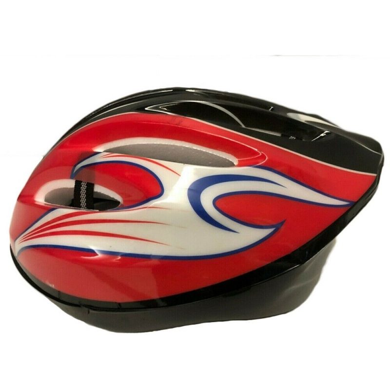 DOBO Casco bici protezione testa ciclista rosso blu caschetto unive...