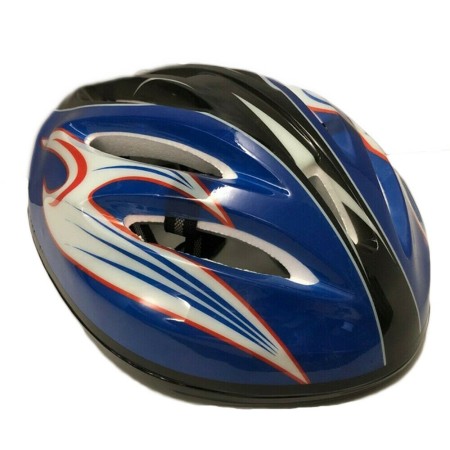 Casco bici protezione testa ciclista rosso blu caschetto universale ultraleggero