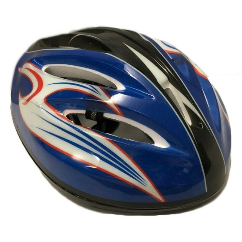 DOBO Casco bici protezione testa ciclista rosso blu caschetto unive...