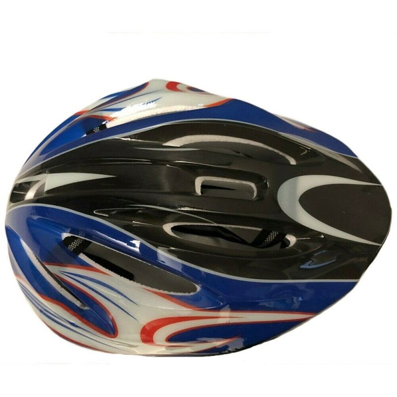 DOBO Casco bici protezione testa ciclista rosso blu caschetto unive...