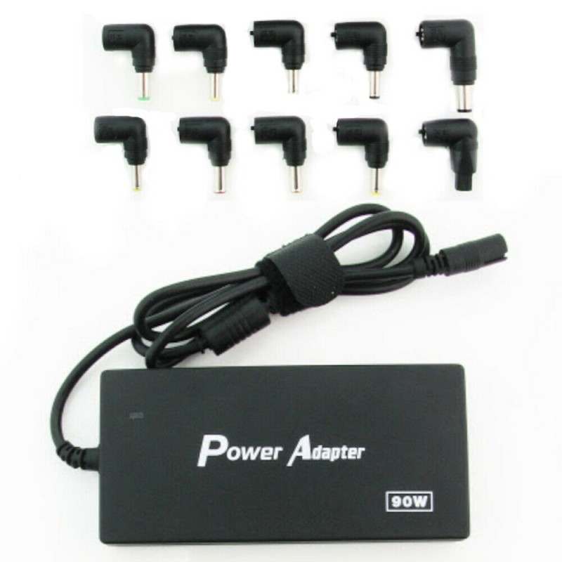 Alimentatore universale 10 adattatori laptop 90W caricatore tensione automatica
