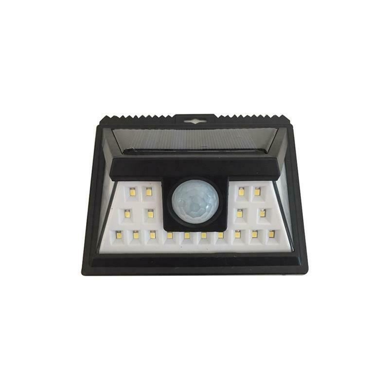 Faro luce faretto esterno energia solare 24 LED sensore movimento crepuscolare