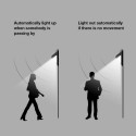 Faro luce faretto esterno energia solare 24 LED sensore movimento crepuscolare