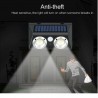 Driwei Lampada ad induzione Led COB 20W faretto pannello solare IP6...