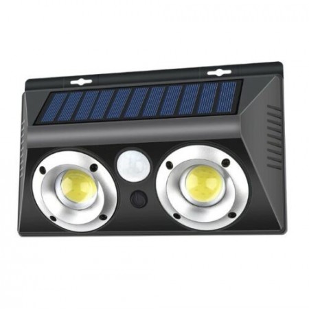Lampada ad induzione Led COB 20W faretto pannello solare IP65 sensore infrarossi
