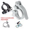 Iron Sgancio rapido sellino bici bloccaggio pinza morsetto regolabi...