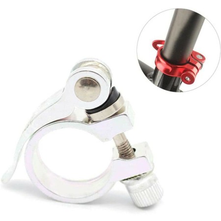Sgancio rapido sellino bici bloccaggio pinza morsetto regolabile alluminio sport