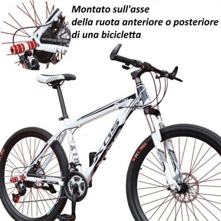 Pedane bici poggiapiedi asse anteriore posteriore ciclismo 11 x 2,3 cm accessori
